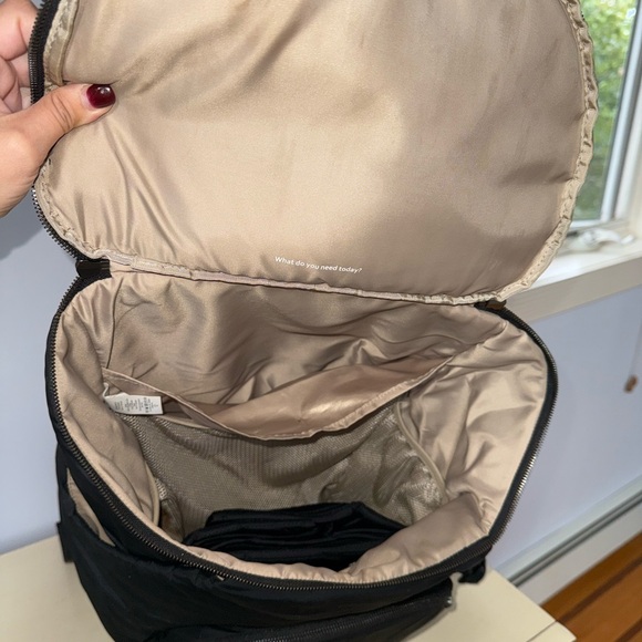lululemon parent backpack diaper bag black nylon - Picture 4 of 5